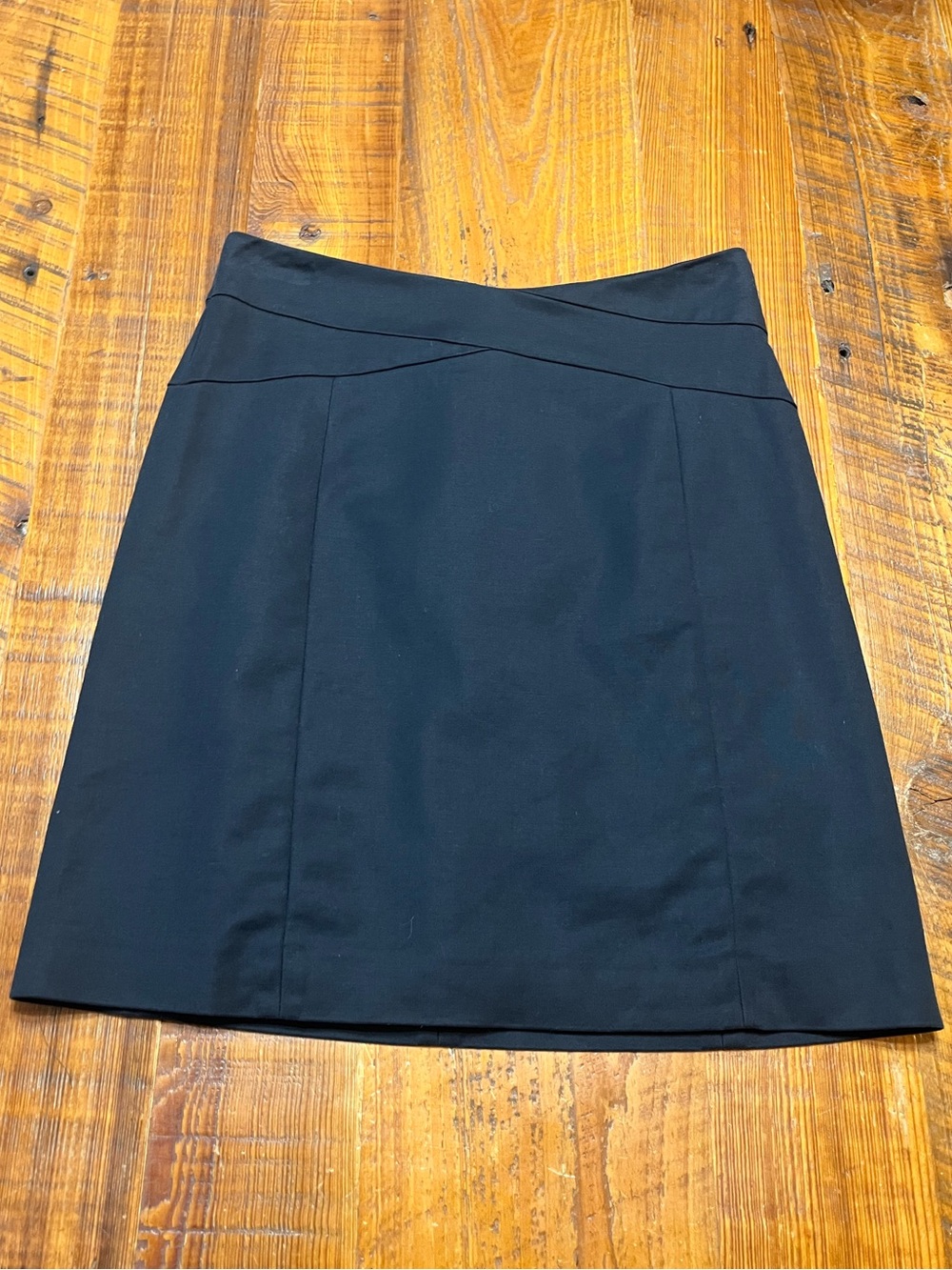 Banana Republic Tailored Pencil Stretch Mini Skirt in Dark Navy